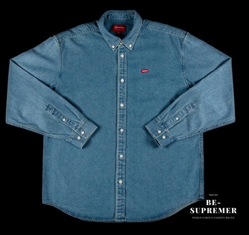 シルバー/レッド supreme Small Box Shirt Denim - 通販