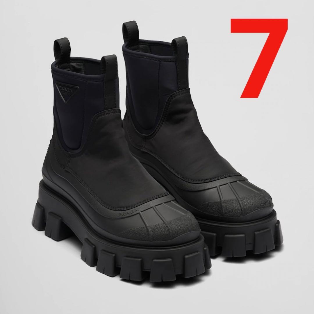 早期予約・新じゃが PRADAモノリスnylon ブーツ 登坂広臣 - 通販