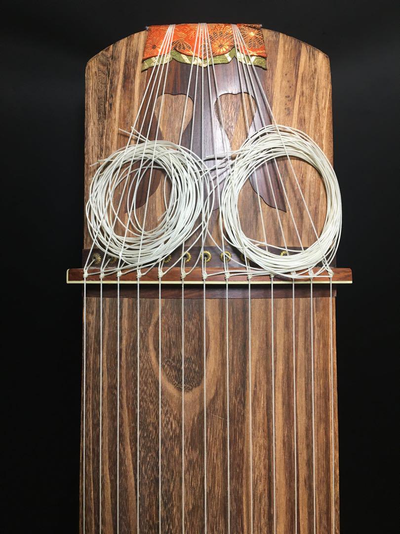 人気ショップ お琴 箏 13弦絃琴 並甲 口角 すだれ彫り 調理器具