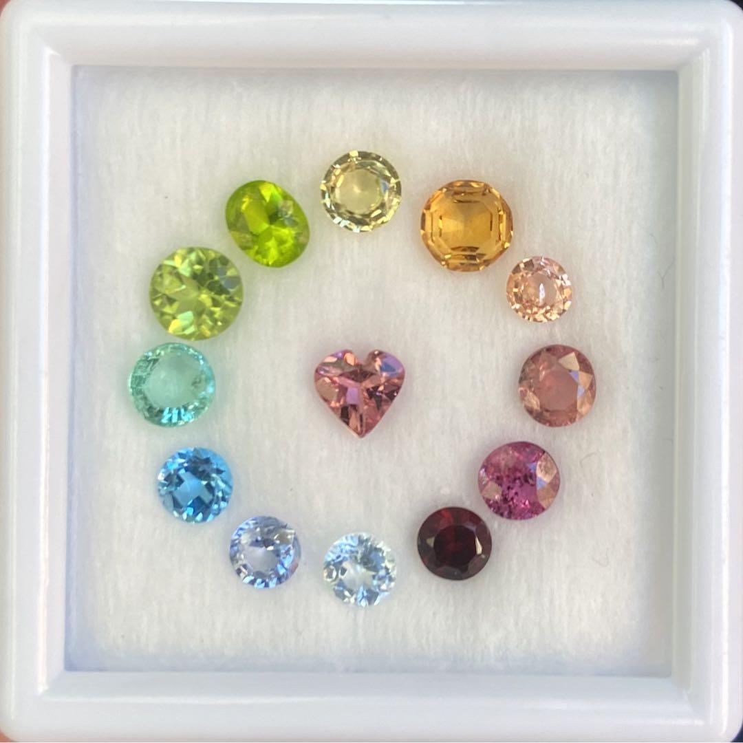 開店記念セール!】 宝石ルースセット(ケース付き) その他