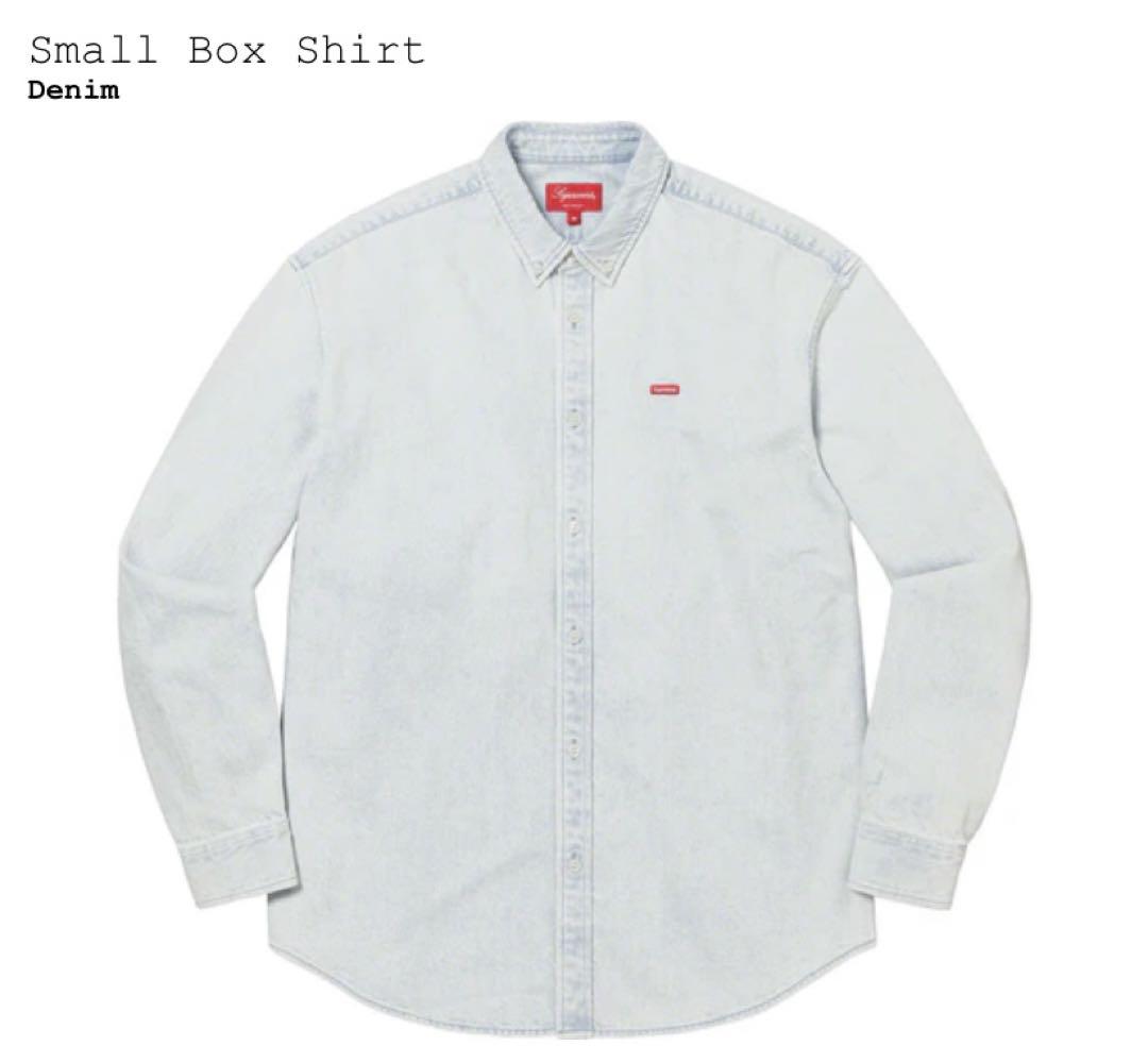 シルバー/レッド supreme Small Box Shirt Denim - 通販