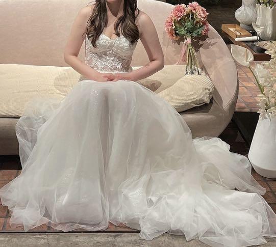 ✨流行✨ インポートウェディングドレス グリッター マーメード