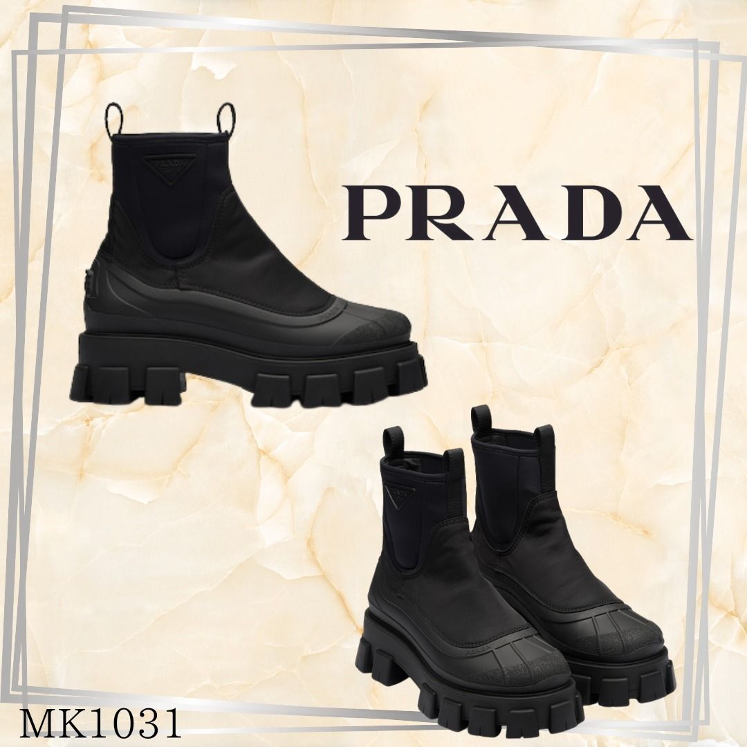 PRADA☆モノリス Re-Nylon ギャバジン ブーツ www.quintcoach.com.br