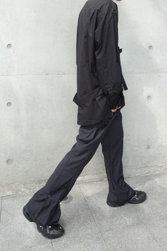 ダークブラウン 茶色 kiko kostadinov 21 fw harkman trouser - 通販